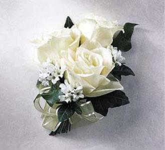 White rose Corsage